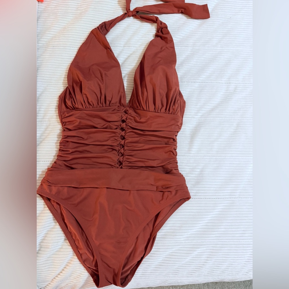 Rust Bleu Rod Beattie One Piece Swimsuit